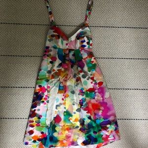 Amanda Uprichard Multicolor Printed Tank Dress